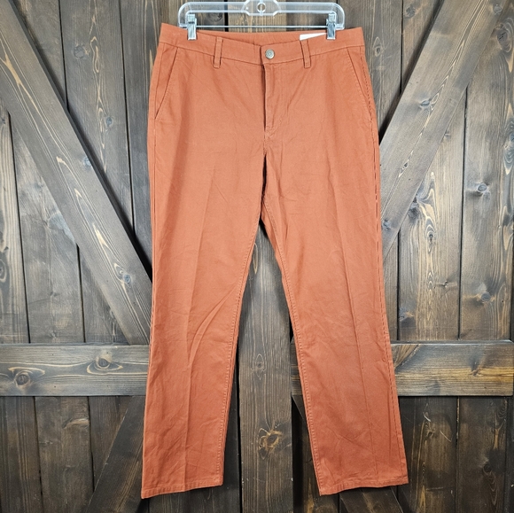 Bonobos Other - Bonobos Rust Orange Washed Cotton Chinos 33/30